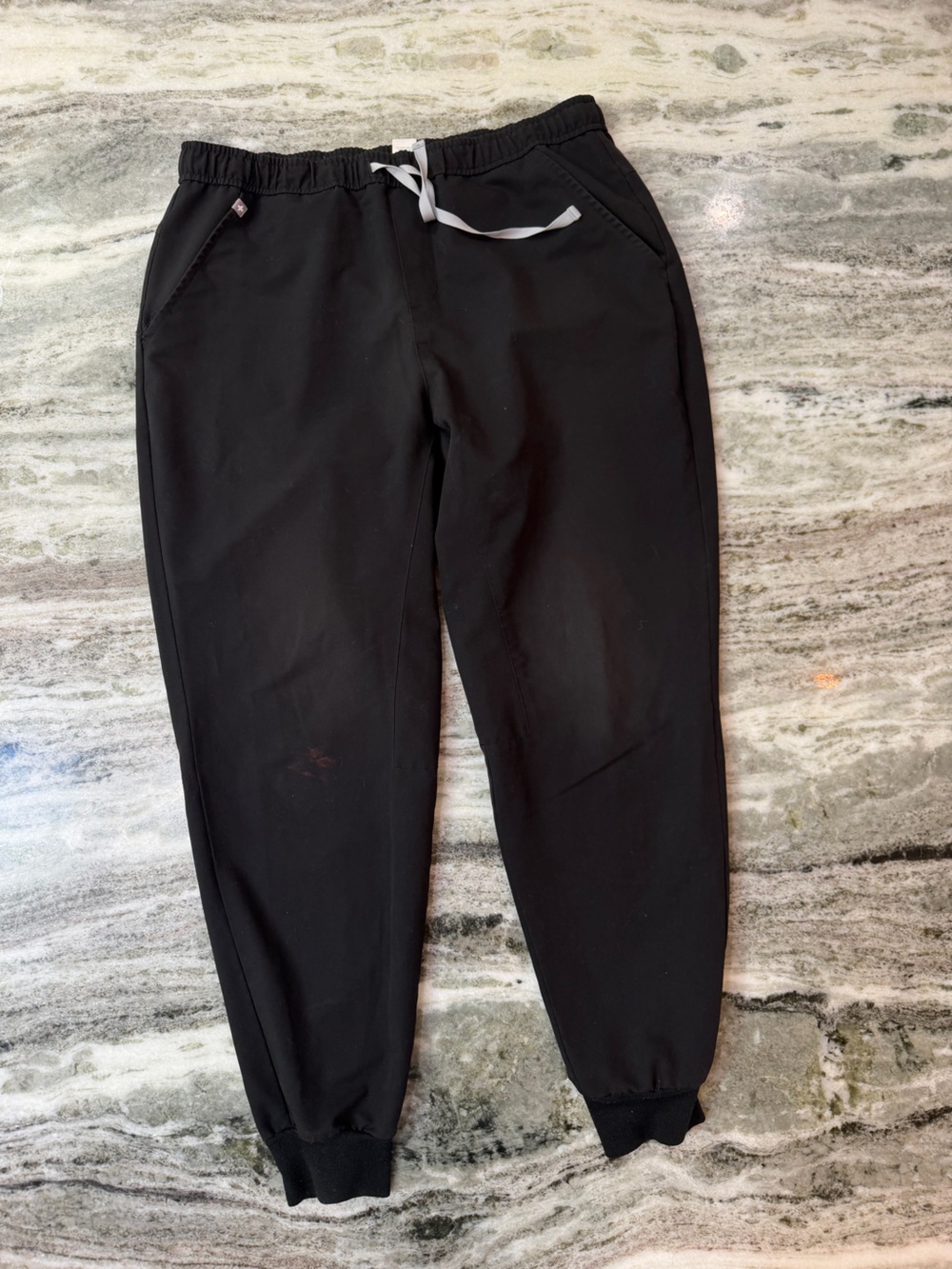 Figs Black Jogger Scrubs with Drawstring Technical Collection 
XL